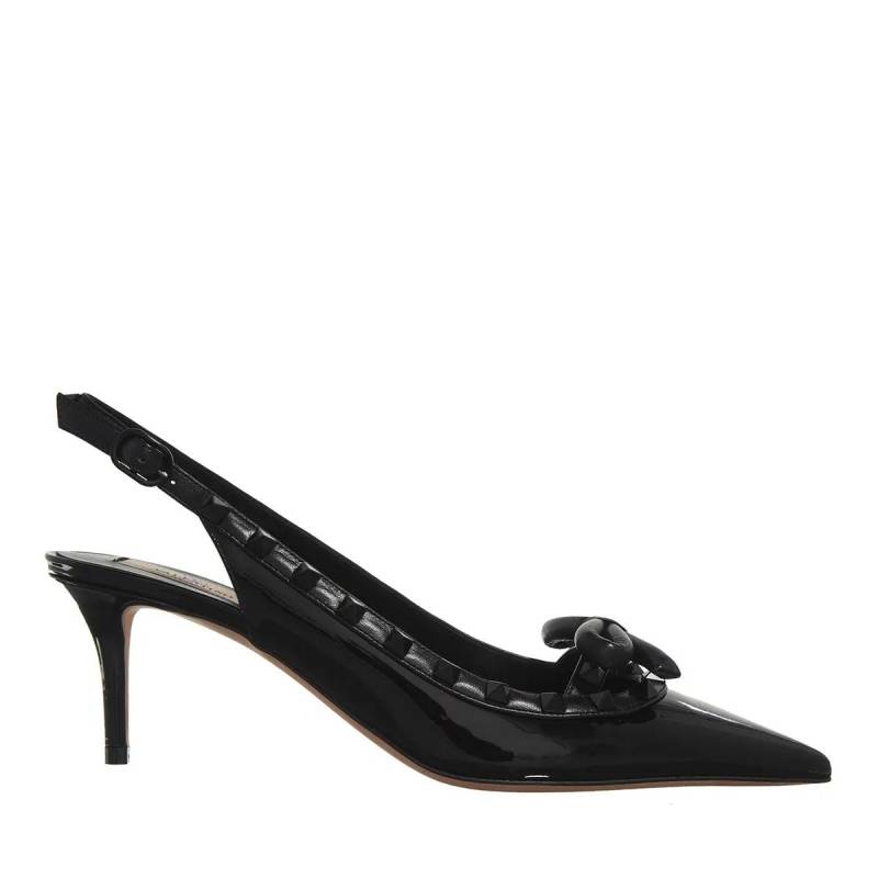 Valentino Garavani Hohe Schuhe - Sling Back Rockstud Bow - Gr. 38 (EU) - in Schwarz - für Damen von Valentino Garavani
