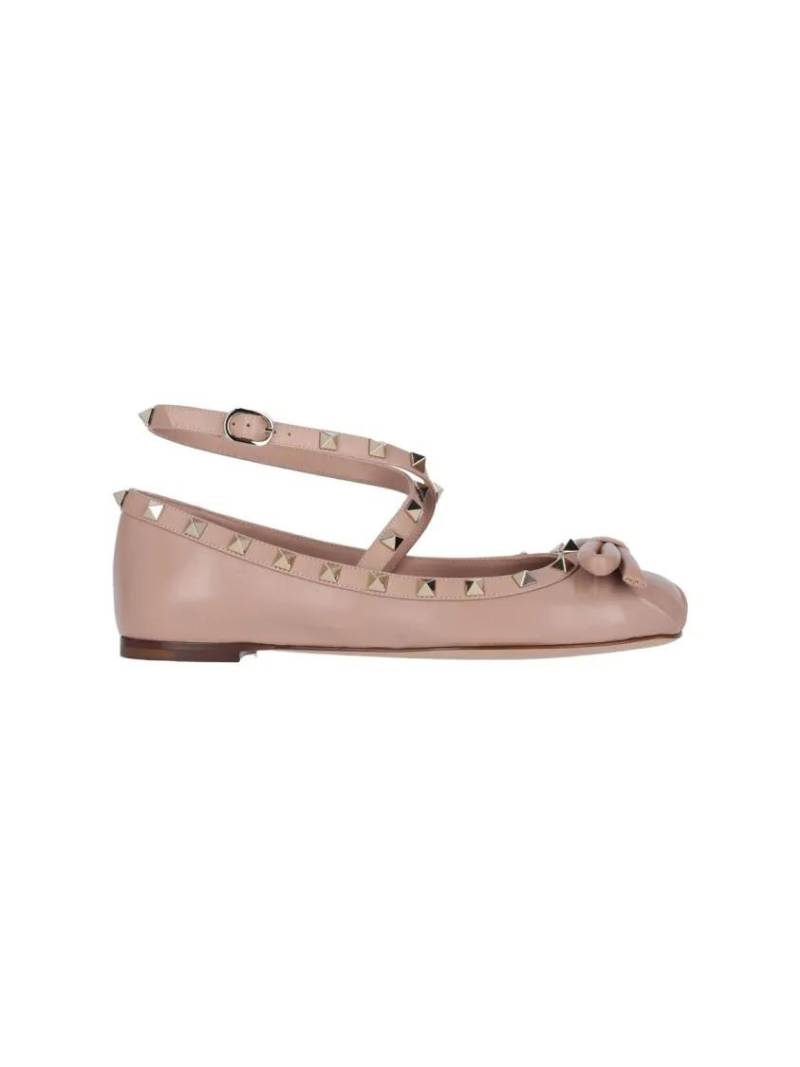 Valentino Garavani Loafer - Ballerina Rockstud - Gr. 36 (EU) - in Rosa - für Damen von Valentino Garavani