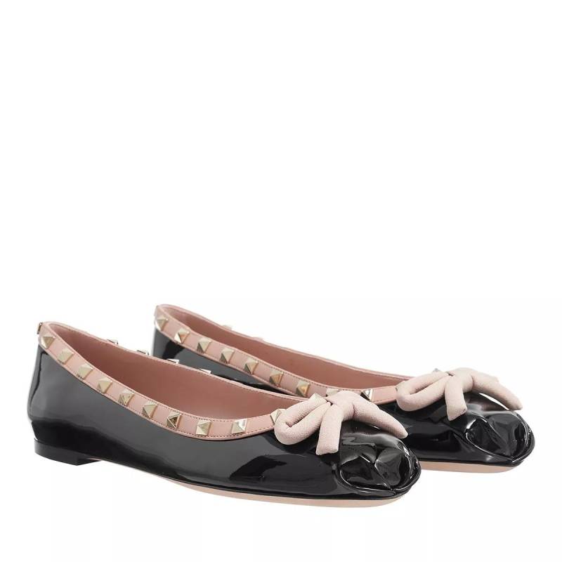 Valentino Garavani Loafer - Rockstud Round Toe Ballerina - Gr. 39 (EU) - in Beige - für Damen von Valentino Garavani