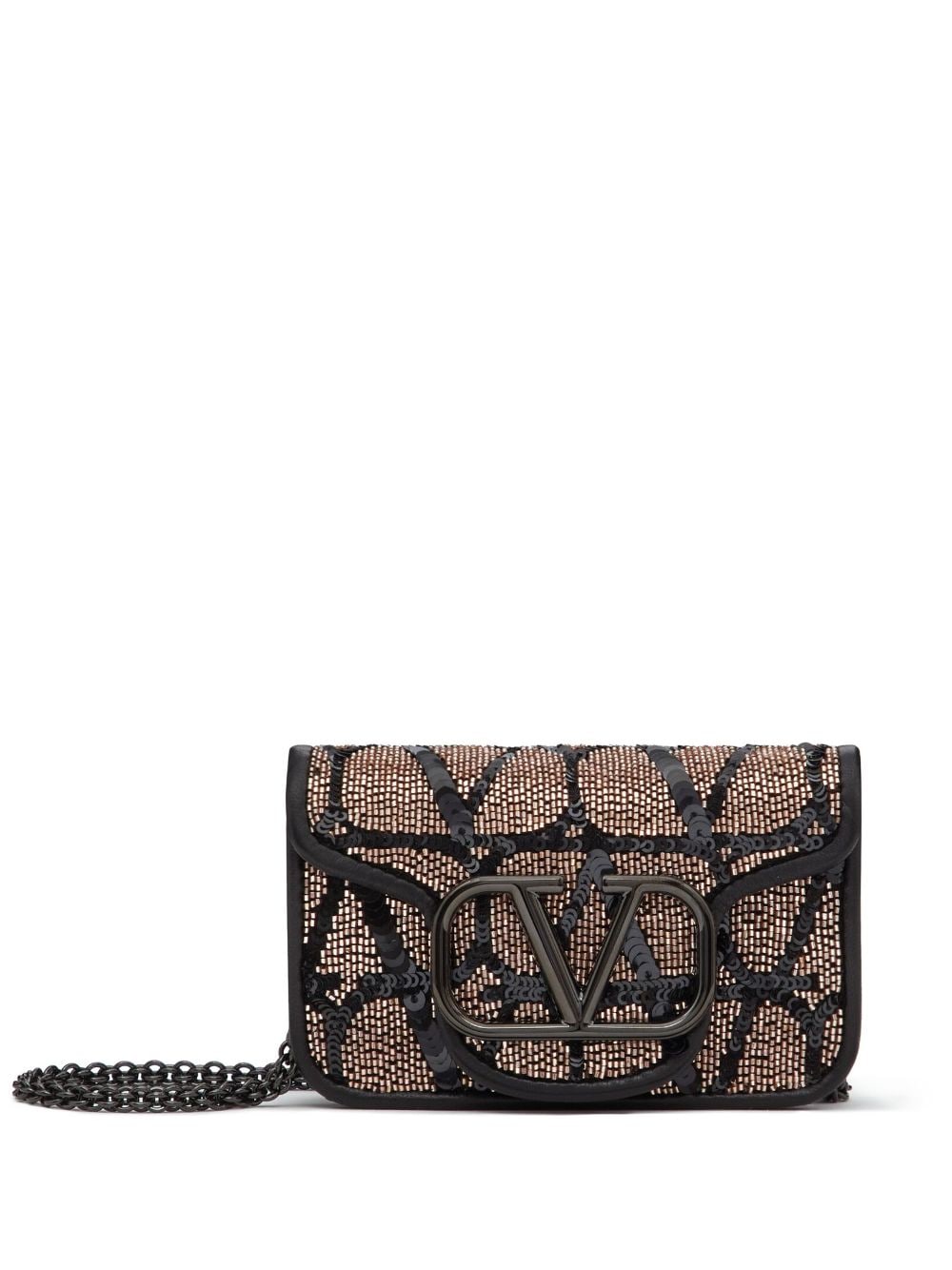 Valentino Garavani Locò Toile Iconographe shoulder bag - Neutrals von Valentino Garavani