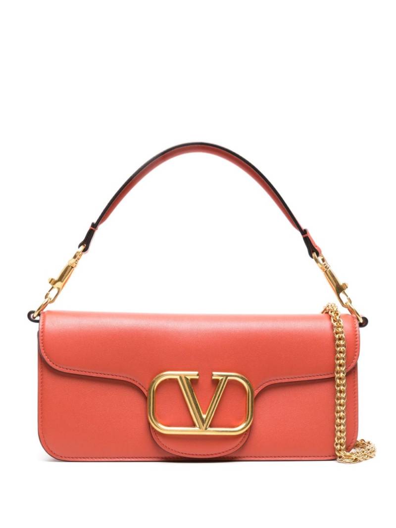 Valentino Garavani Locò leather shoulder bag - Orange von Valentino Garavani