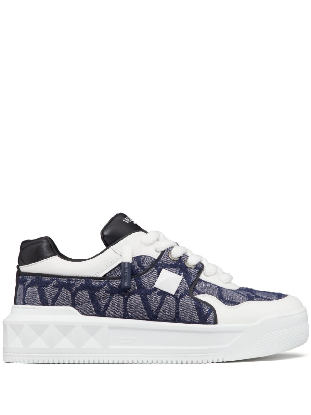 Valentino Garavani One Stud XL Toile Iconographe sneakers - Blue von Valentino Garavani