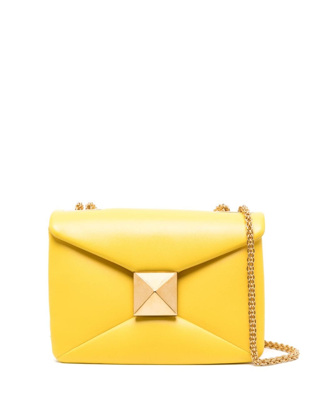 Valentino Garavani One Stud leather crossbody bag - Yellow von Valentino Garavani