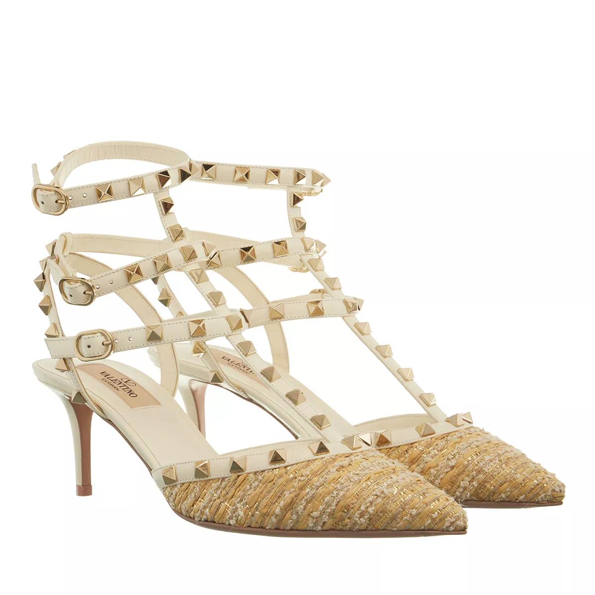 Valentino Garavani Pumps & High Heels - VLTN Rockstud Pump Sandals - Gr. 36 (EU) - in Beige - für Damen von Valentino Garavani