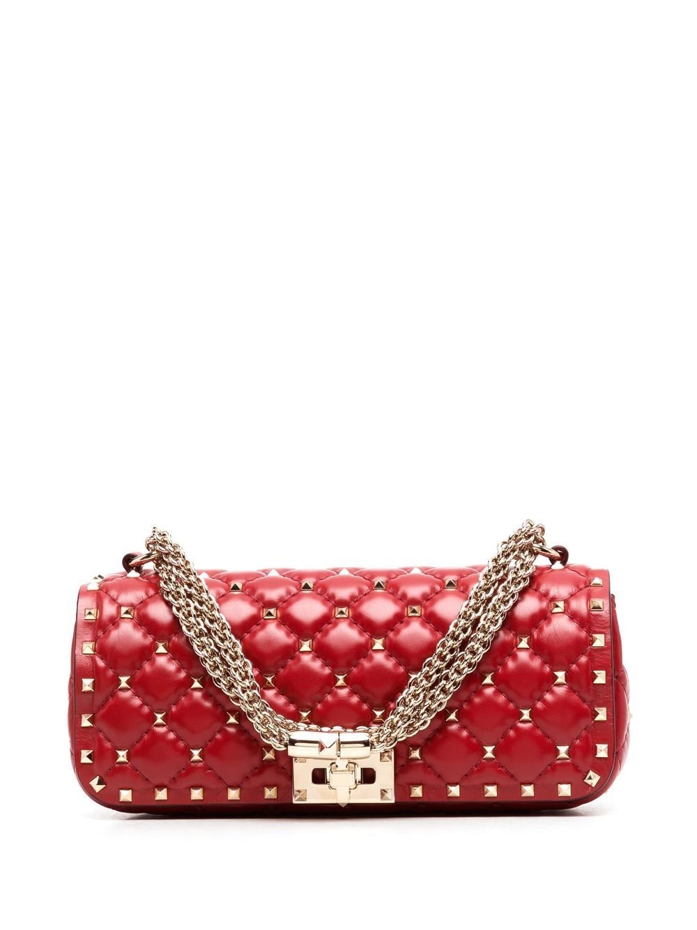 Valentino Garavani Rockstud Spike shoulder bag - Red von Valentino Garavani