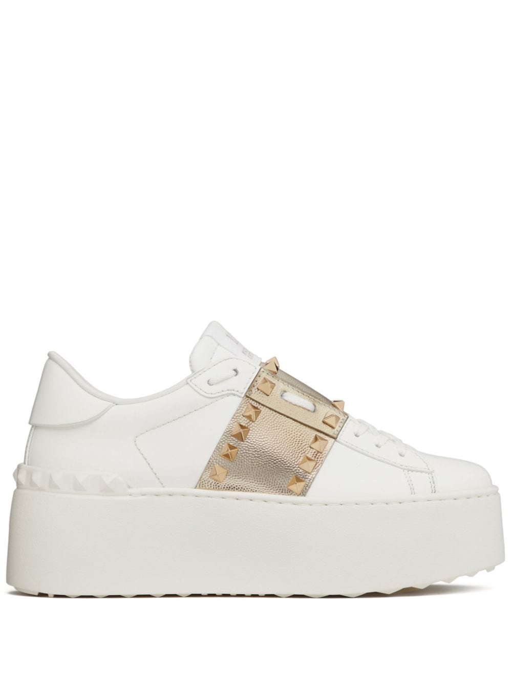 Valentino Garavani Rockstud Untitled flatform sneakers - White von Valentino Garavani