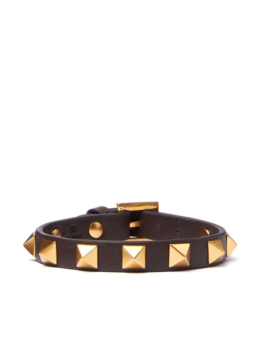 Valentino Garavani Rockstud buckle bracelet - Brown von Valentino Garavani