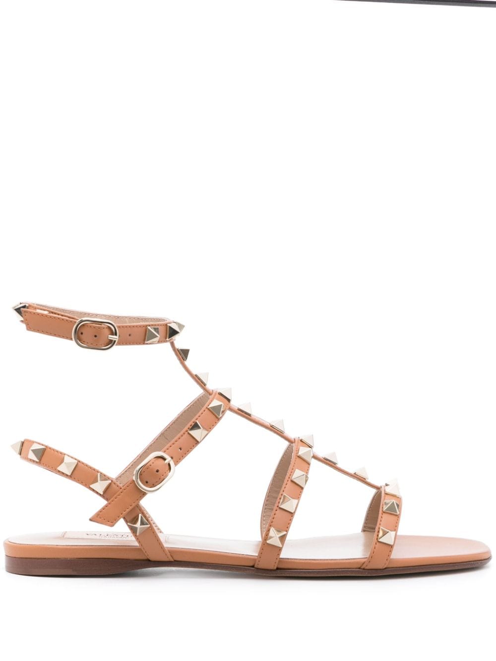 Valentino Garavani Rockstud cage-design sandals - Brown von Valentino Garavani