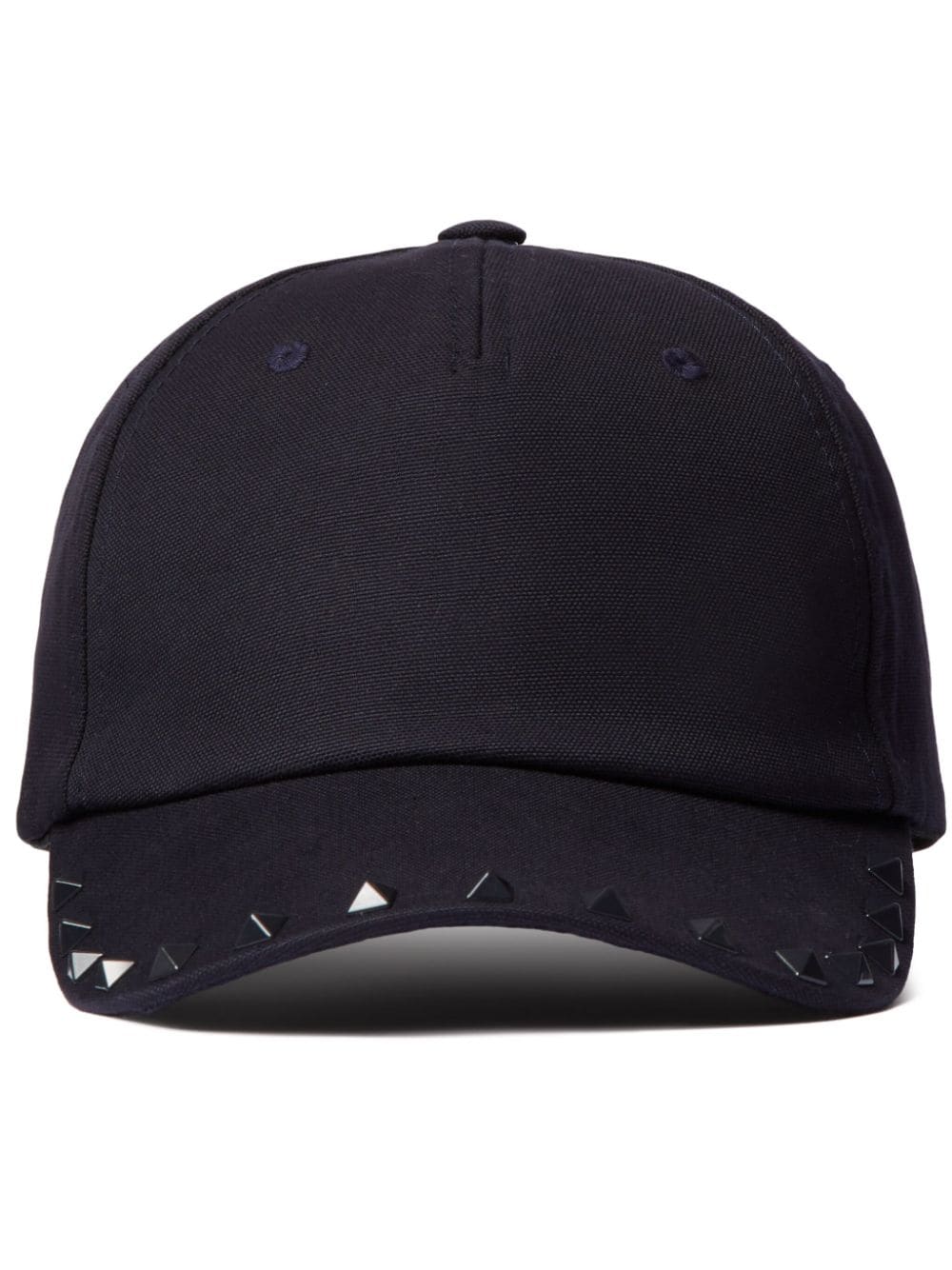 Valentino Garavani Rockstud cotton baseball cap - Blue von Valentino Garavani