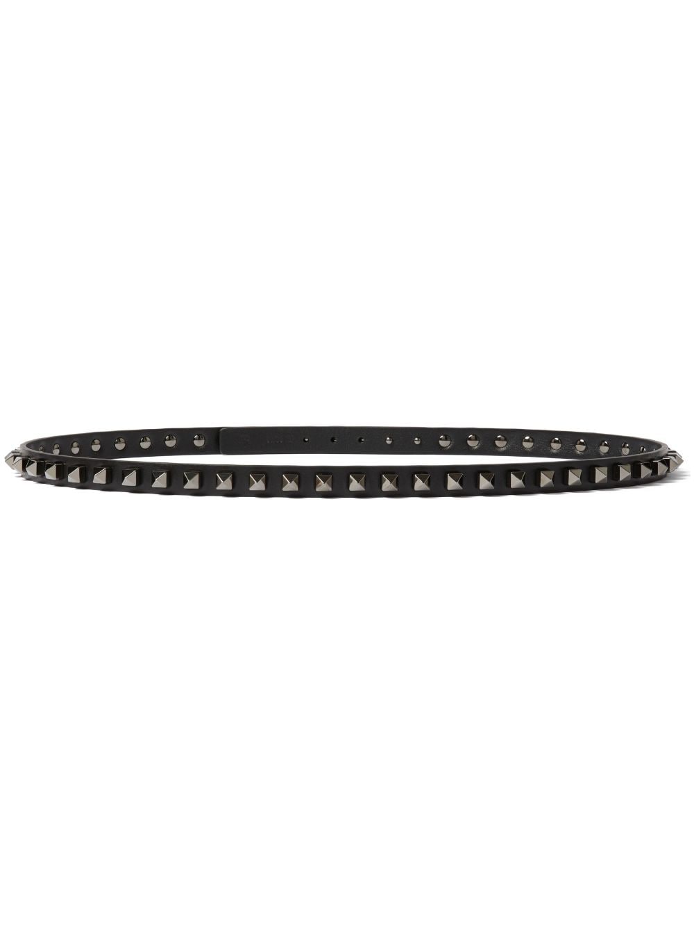 Valentino Garavani Rockstud 15mm leather belt - Black von Valentino Garavani