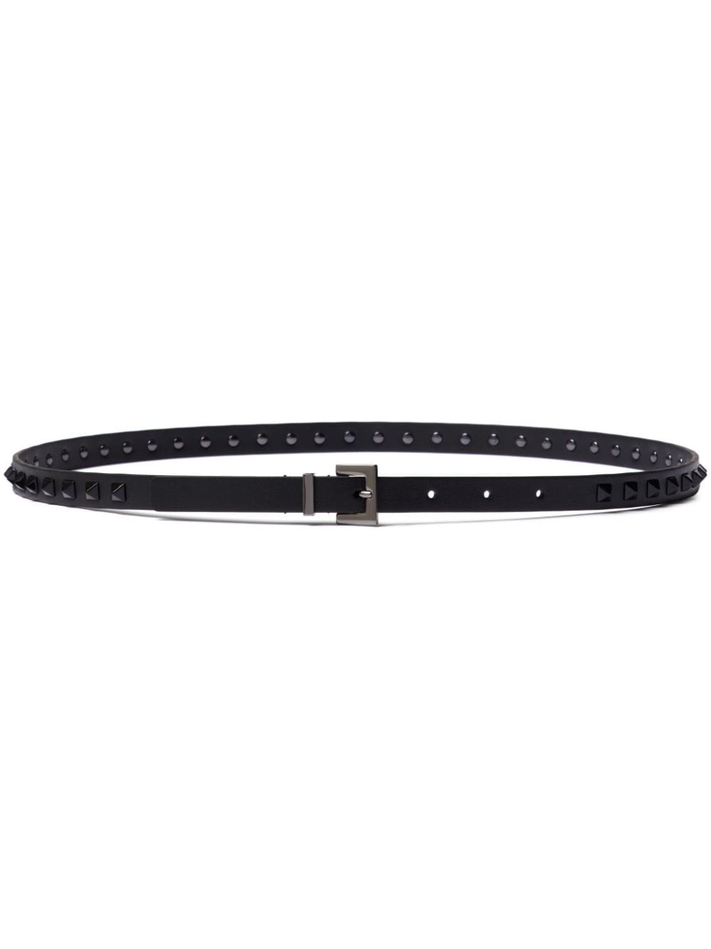 Valentino Garavani Rockstud 15mm leather belt - Black von Valentino Garavani