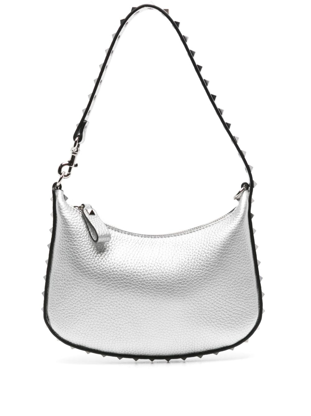 Valentino Garavani Rockstud leather tote bag - Silver von Valentino Garavani