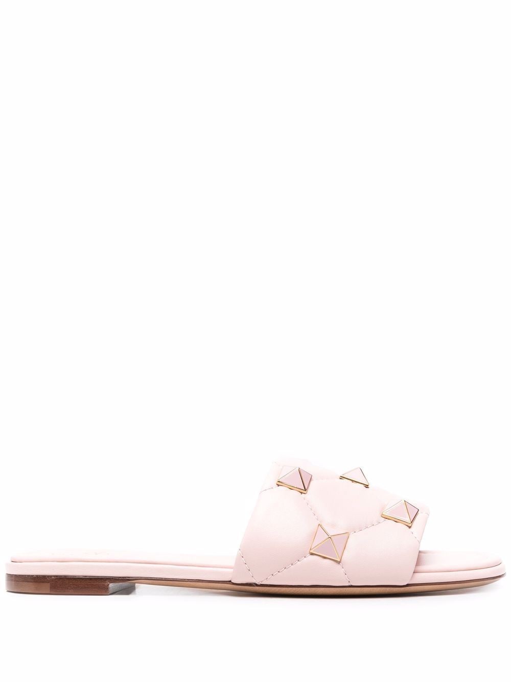 Valentino Garavani Roman Stud flat slide sandals - Pink von Valentino Garavani