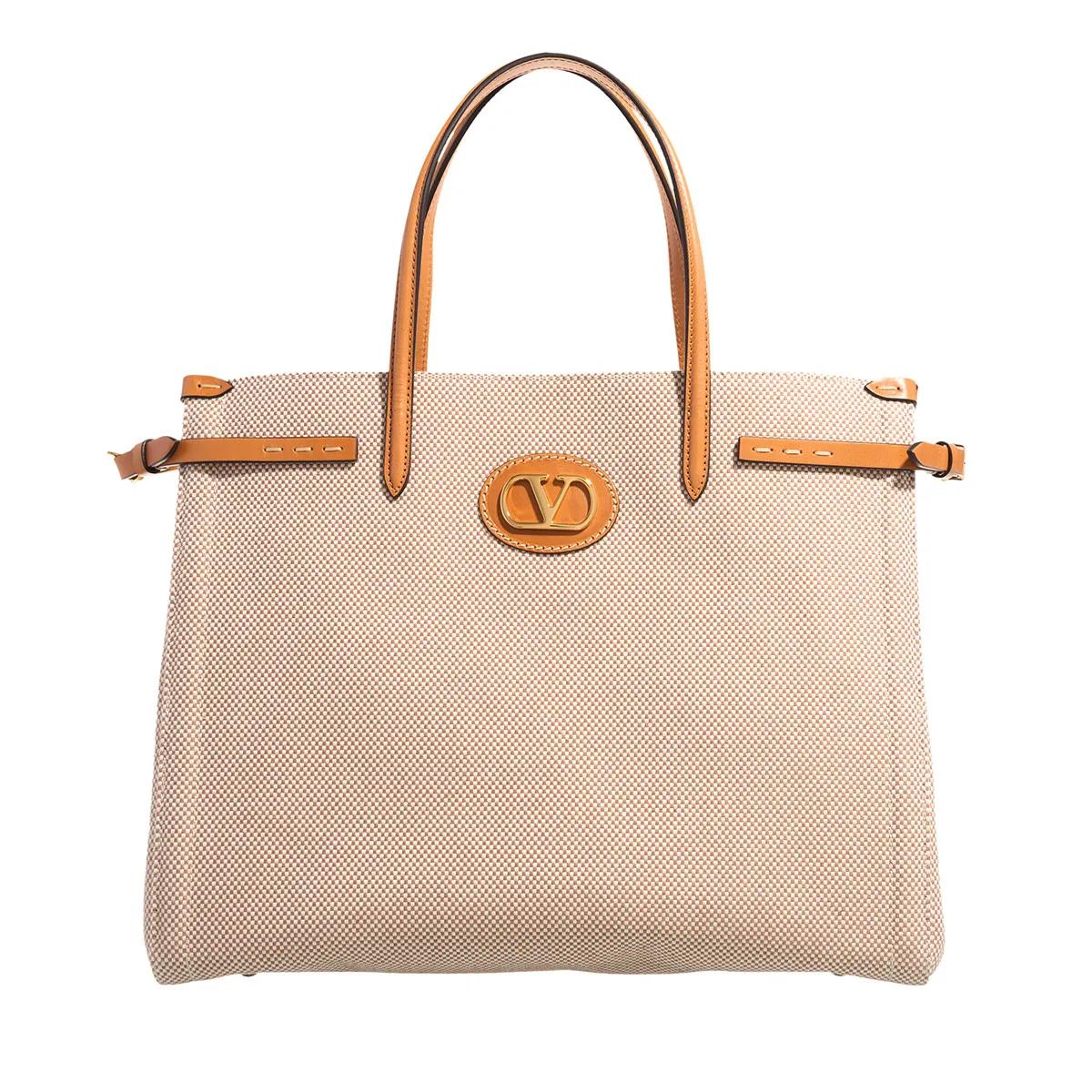 Valentino Garavani Schultertasche - Antibes Canvas - Gr. unisize - in Braun - für Damen von Valentino Garavani