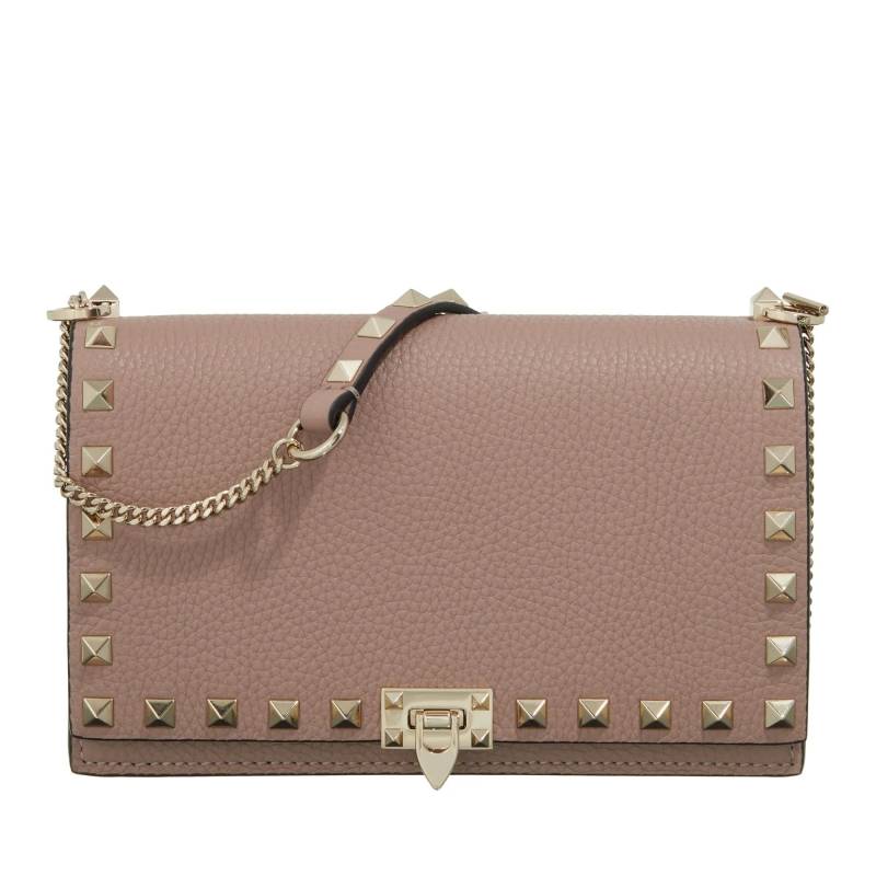Valentino Garavani Schultertasche - Mini Bag Rockstud - Gr. unisize - in Taupe - für Damen von Valentino Garavani