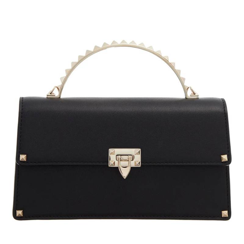 Valentino Garavani Schultertasche - Rockstud Mini Bag - Gr. unisize - in Schwarz - für Damen von Valentino Garavani