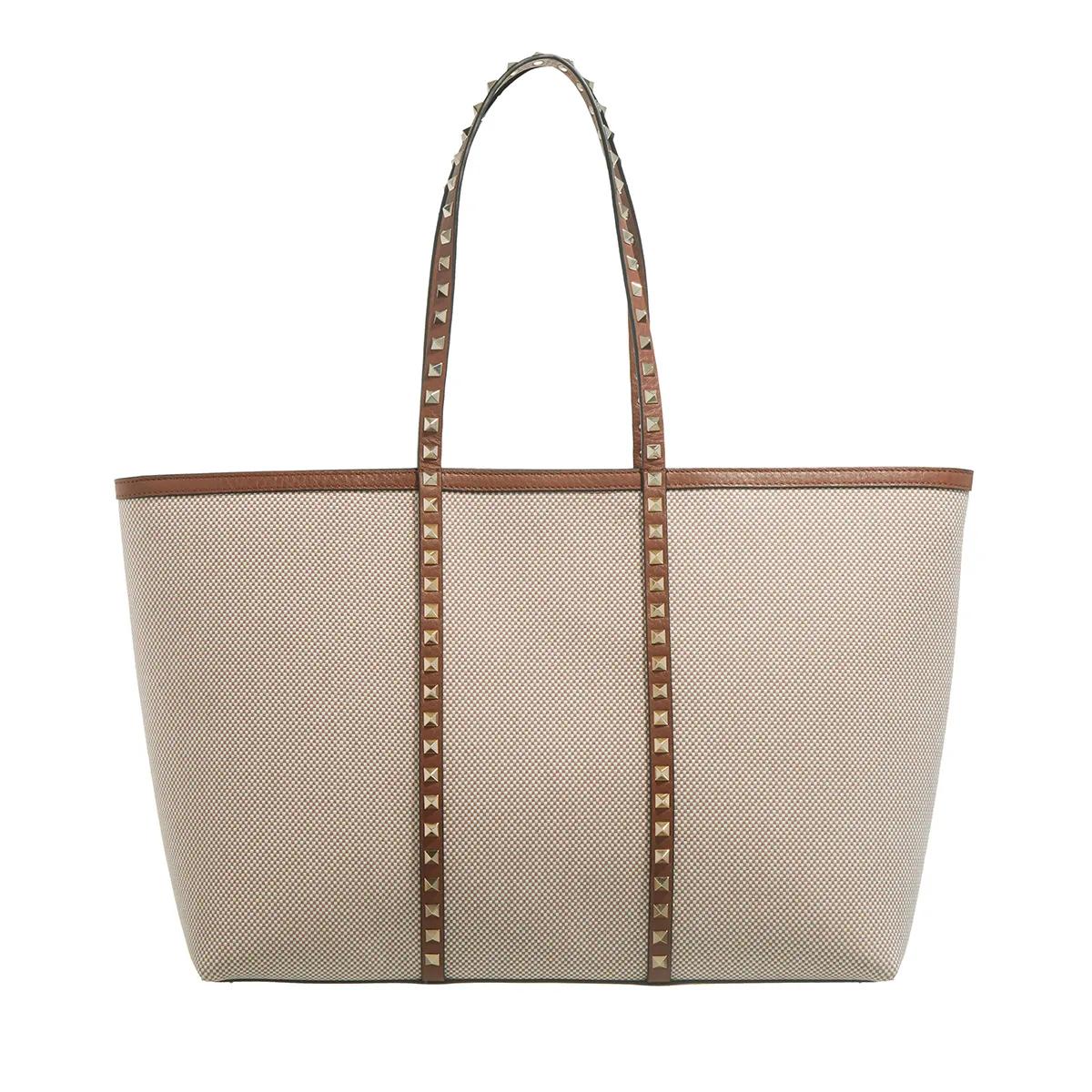 Valentino Garavani Schultertasche - Rockstud Tote Bag - Gr. unisize - in Beige - für Damen Valentino Garavani Schultertasche - Rockstud Tote Bag - Gr. unisize - in Beige - für Damen von Valentino Garavani