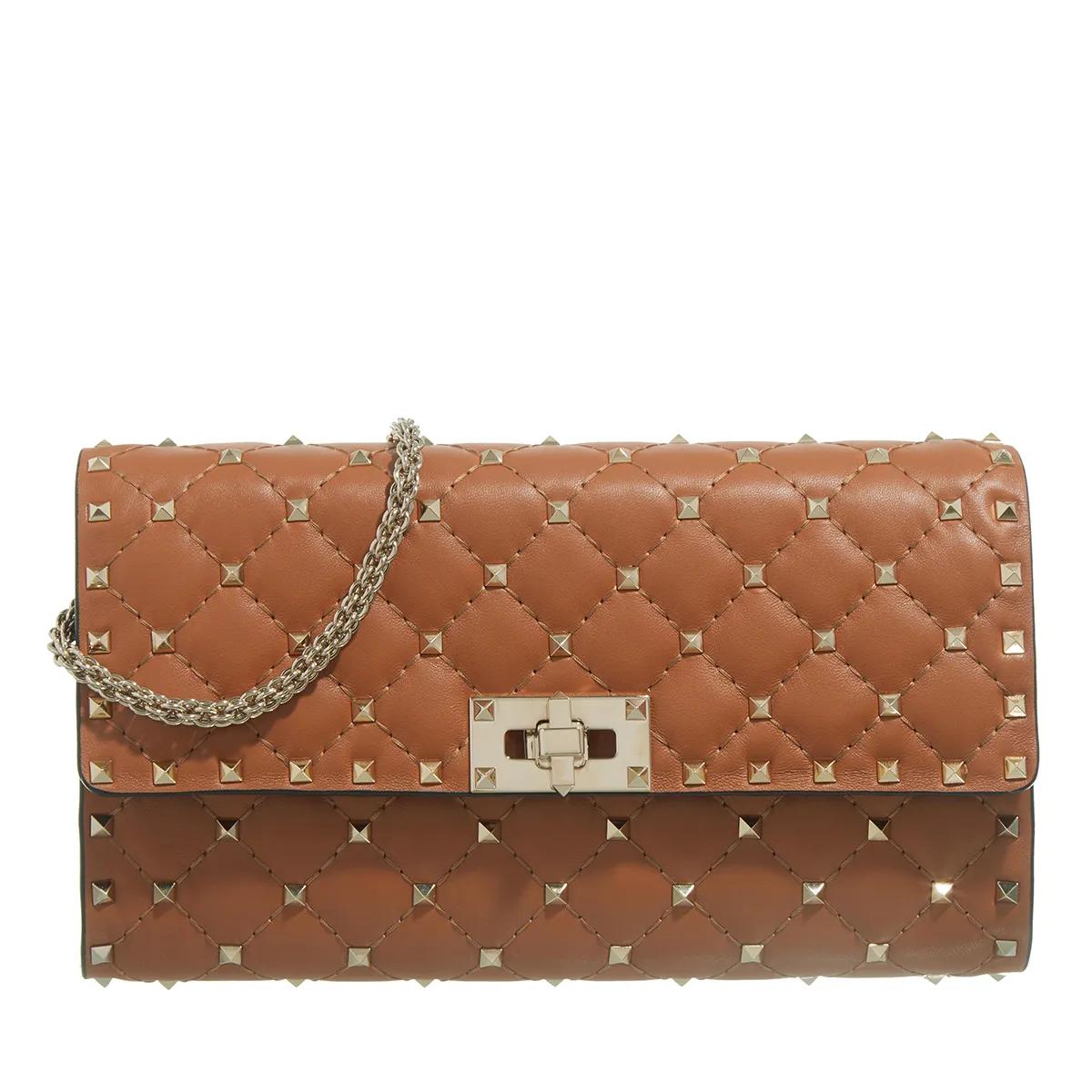 Valentino Garavani Schultertasche - Shoulder Bag Rockstud - Gr. unisize - in Braun - für Damen von Valentino Garavani