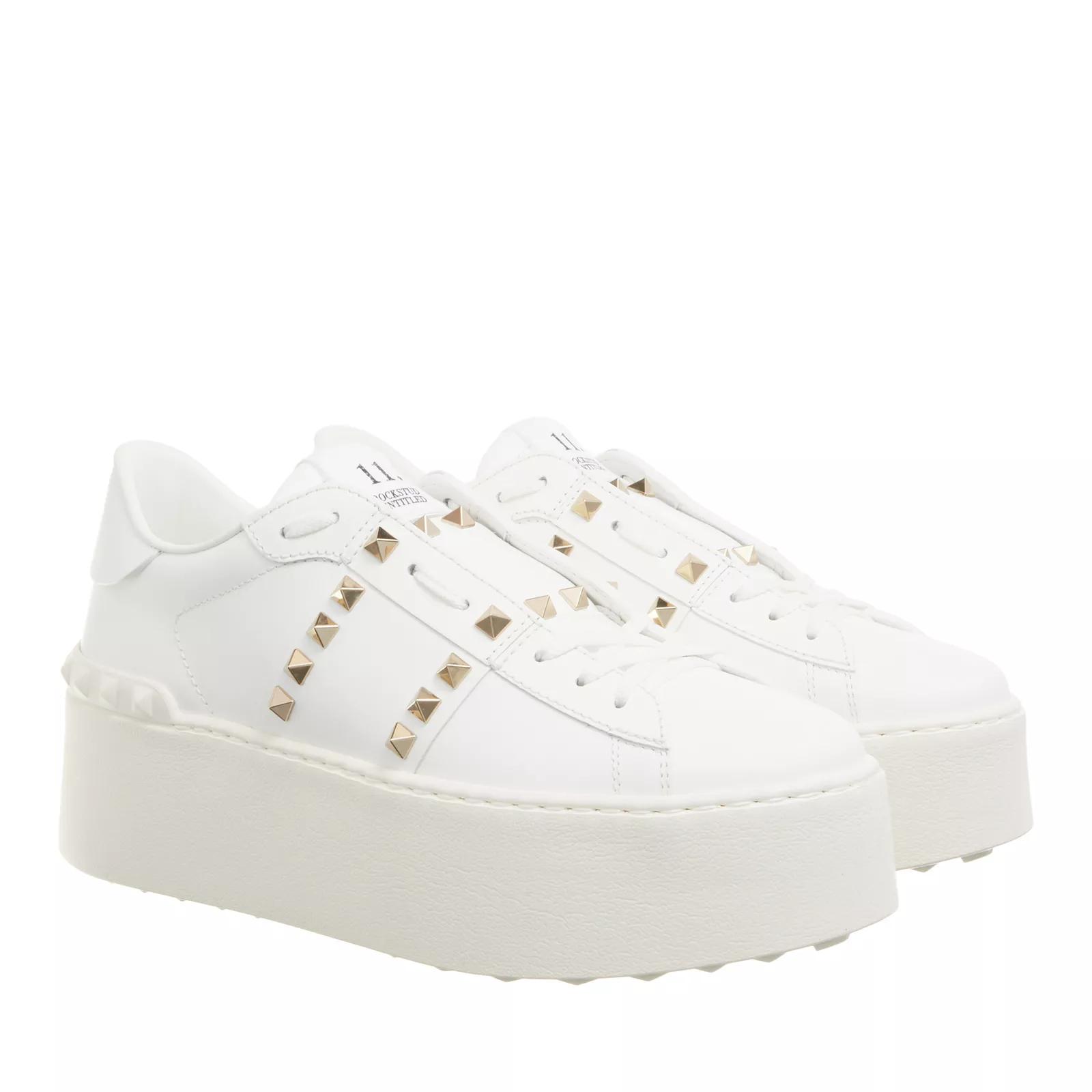 Valentino Garavani Sneakers - Flatform Rockstud Untitled Sneaker - Gr. 39 (EU) - in Weiß - für Damen von Valentino Garavani