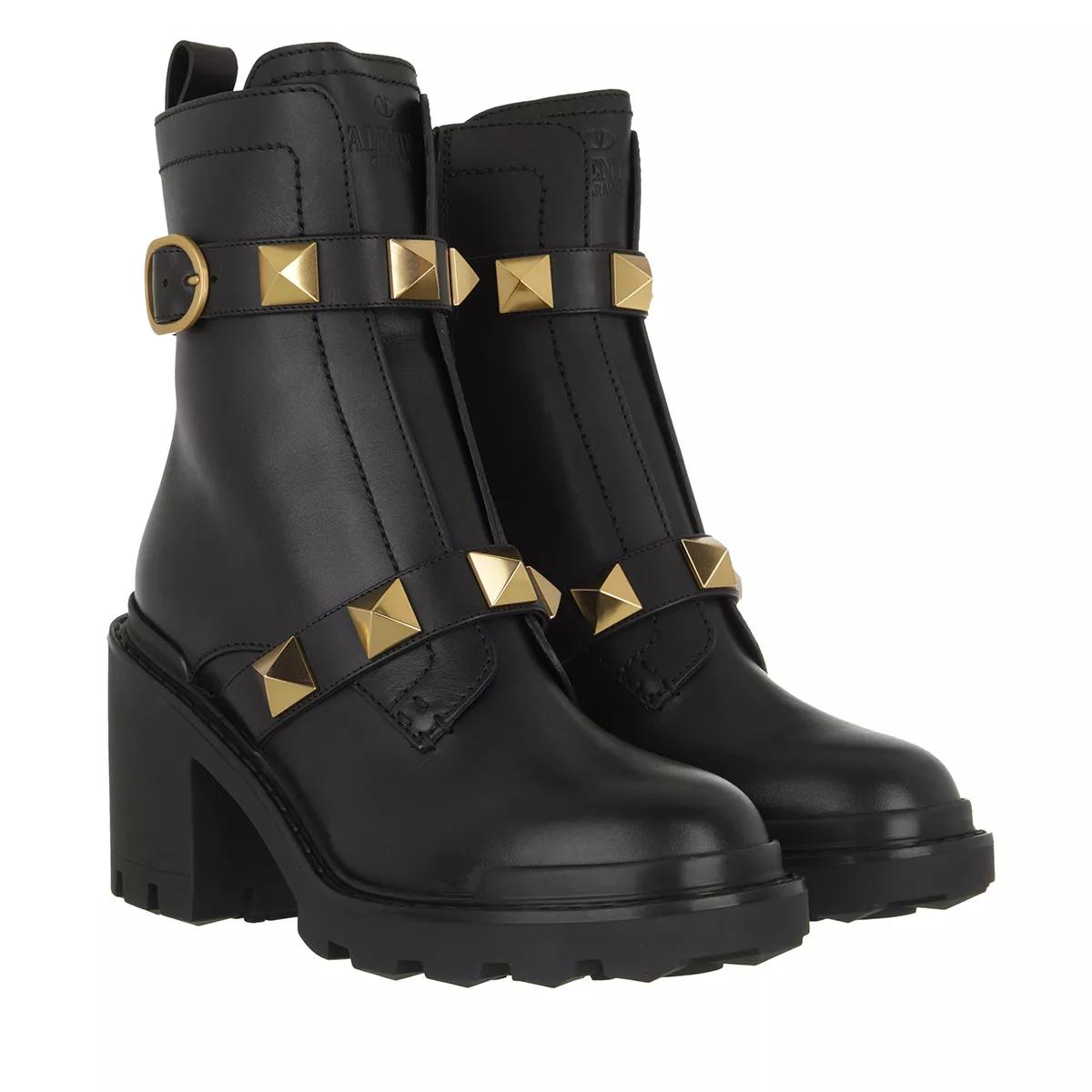 Valentino Garavani Stiefel & Boots - Boots Leather - Gr. 39 (EU) - in Schwarz - für Damen von Valentino Garavani