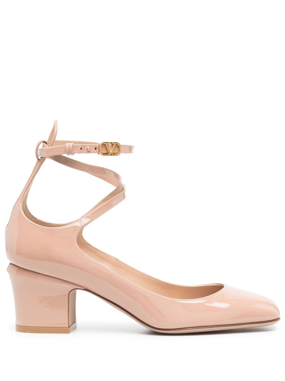 Valentino Garavani Tan-Go 60mm patent leather pumps - Pink von Valentino Garavani