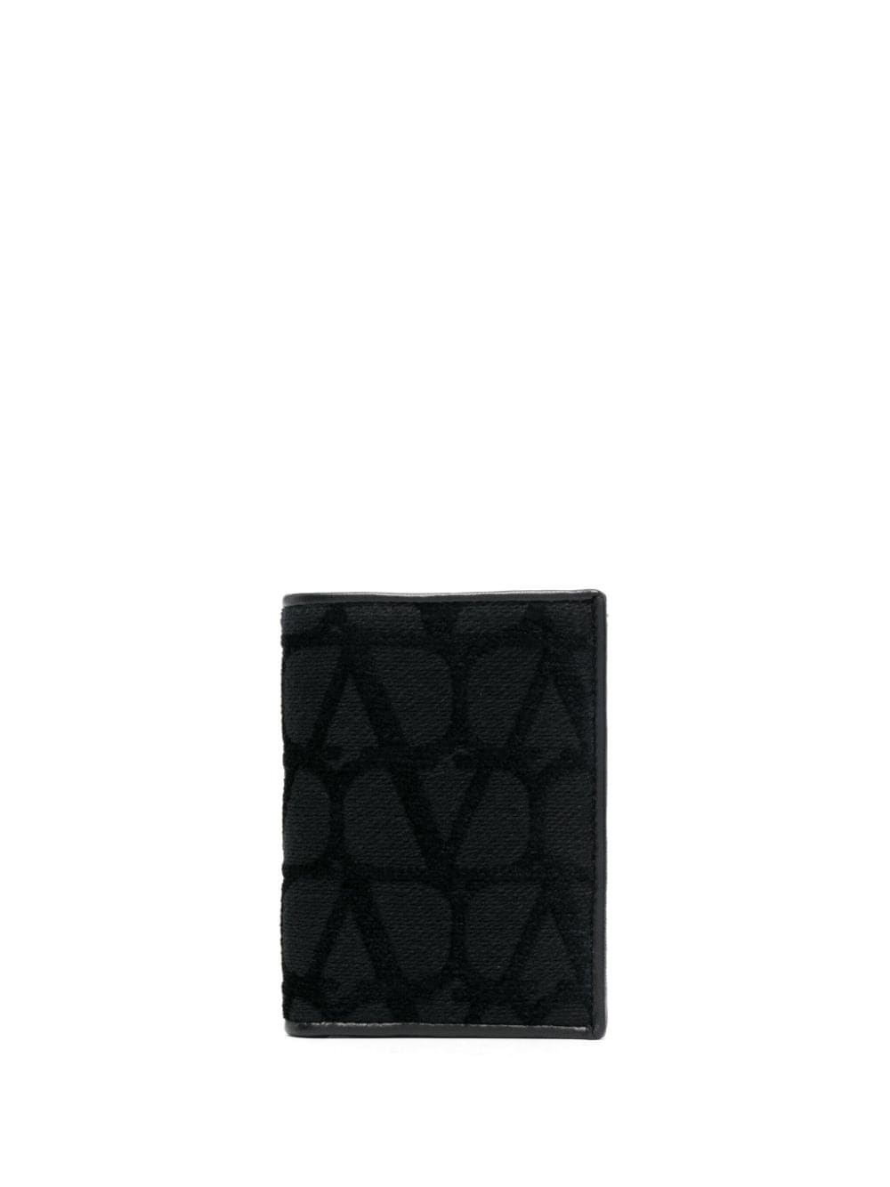 Valentino Garavani Toile Iconographe bi-fold cardholder - Black von Valentino Garavani