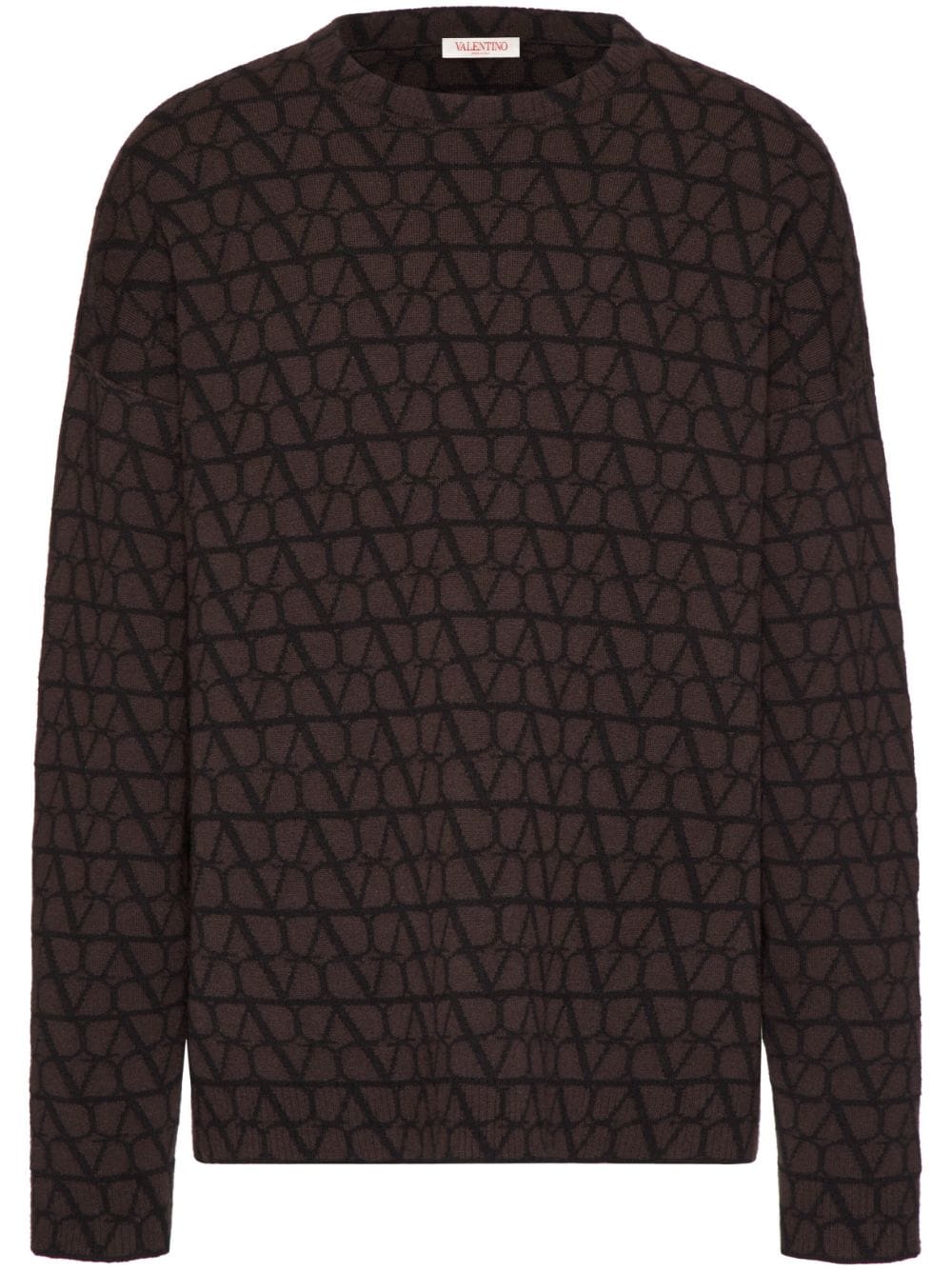 Valentino Garavani Toile Iconographe wool jumper - Black von Valentino Garavani