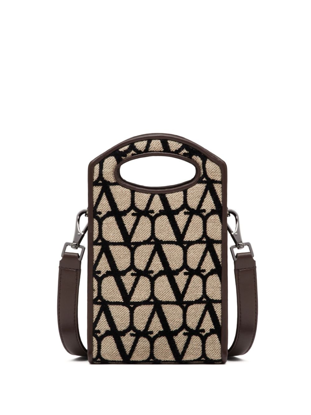 Valentino Garavani mini Toile Iconographe crossbody bag - Neutrals von Valentino Garavani