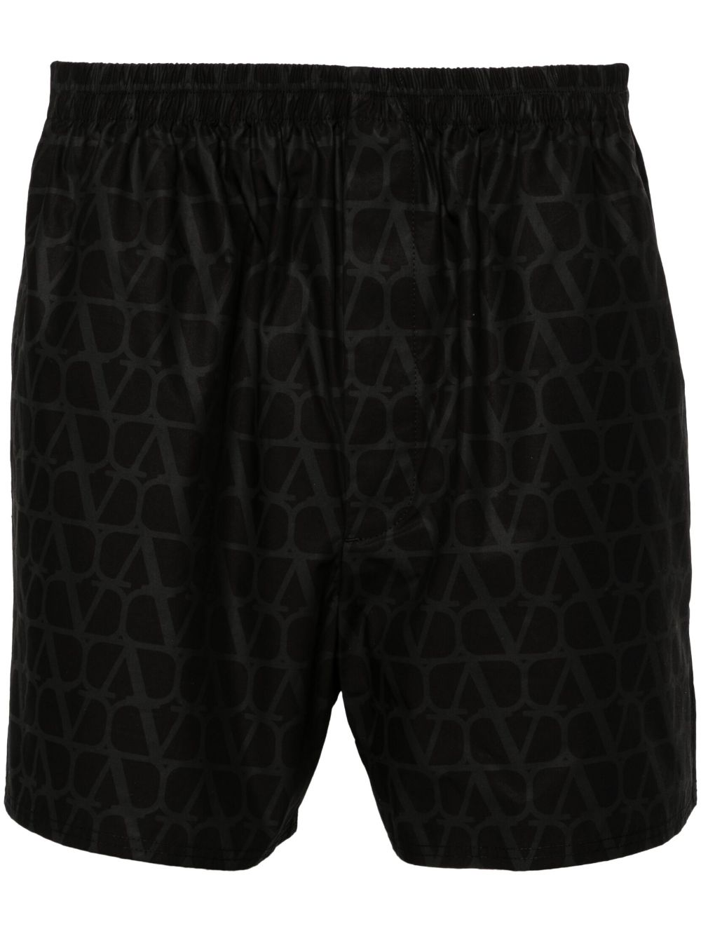 Valentino Garavani Toile Iconographe track shorts - Black von Valentino Garavani