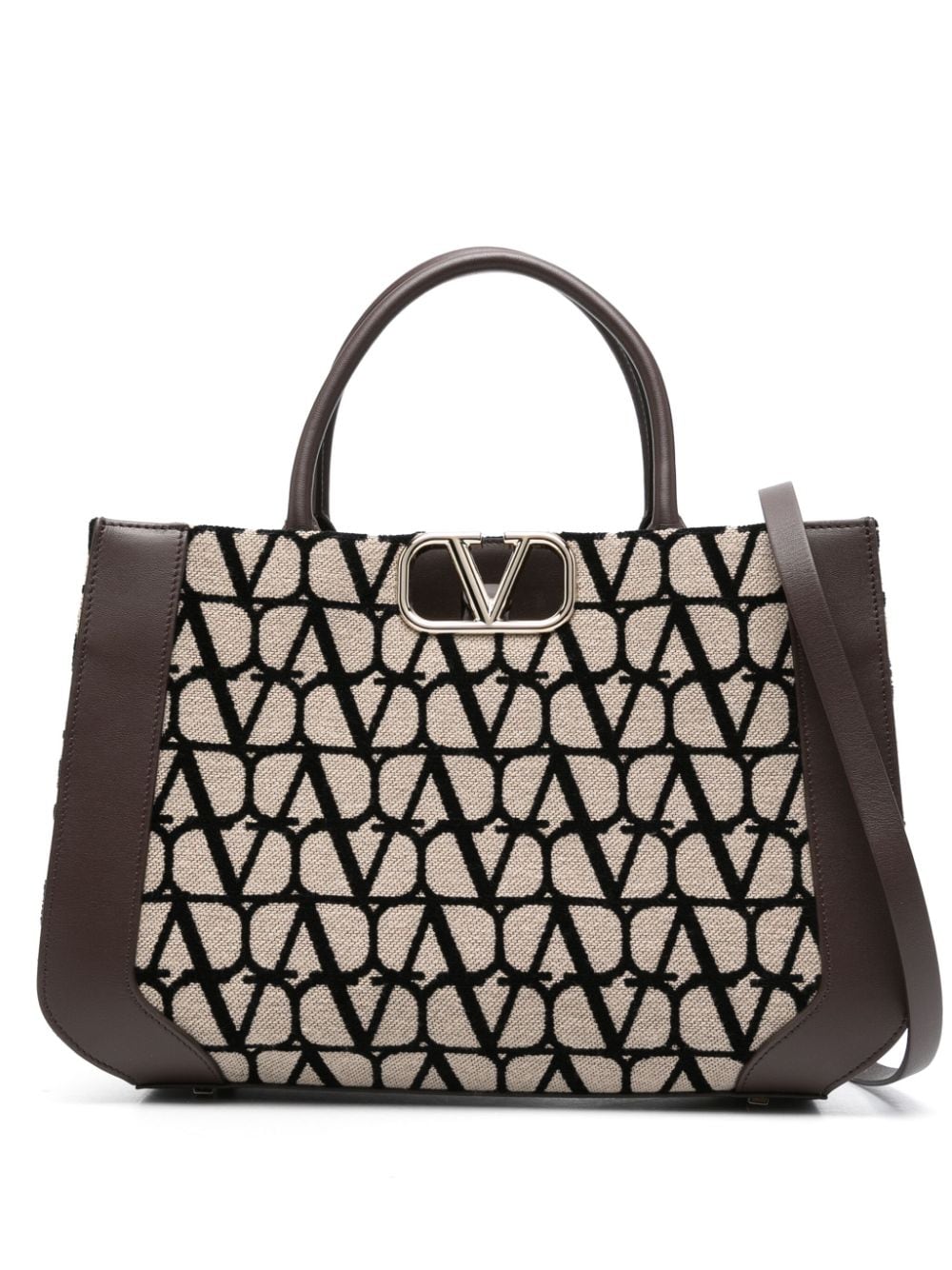 Valentino Garavani medium Toile Iconographe handbag - Neutrals von Valentino Garavani