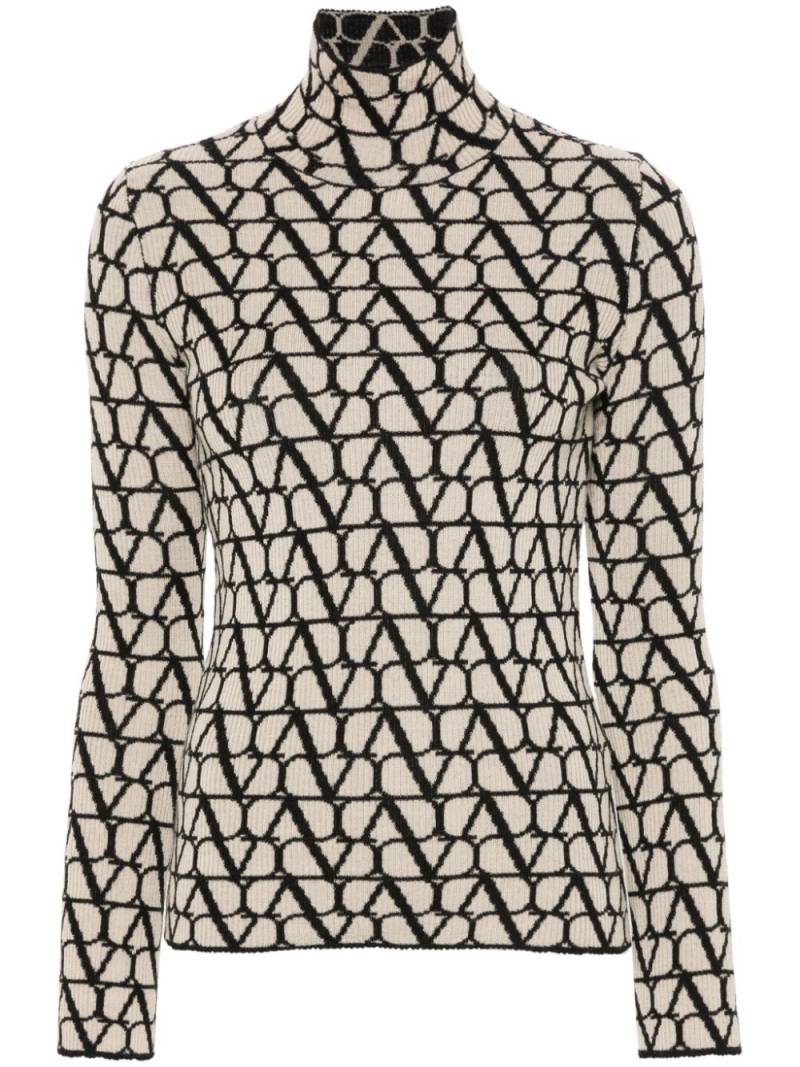 Valentino Garavani Toile Iconographe wool jumper - Neutrals von Valentino Garavani