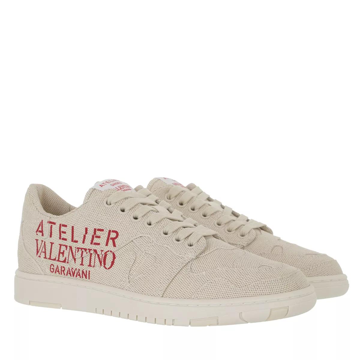 Valentino Garavani Sneakers - Atelier 07 Camouflage Low Top Sneaker Canvas - Gr. 38 (EU) - in Beige - für Damen von Valentino Garavani