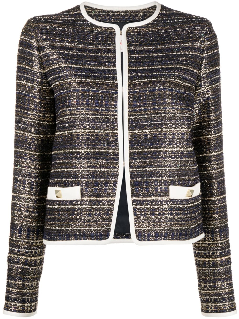 Valentino Garavani Tweed Party long-sleeve jacket - Blue von Valentino Garavani