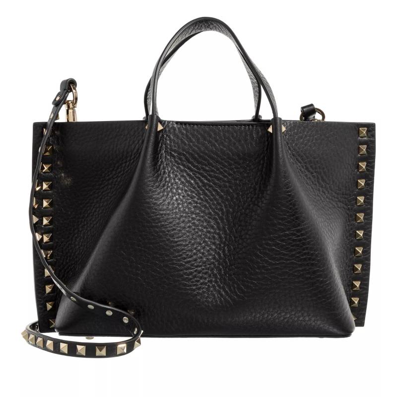 Valentino Garavani Umhängetasche - Small Tote Rockstud - Gr. unisize - in Schwarz - für Damen von Valentino Garavani