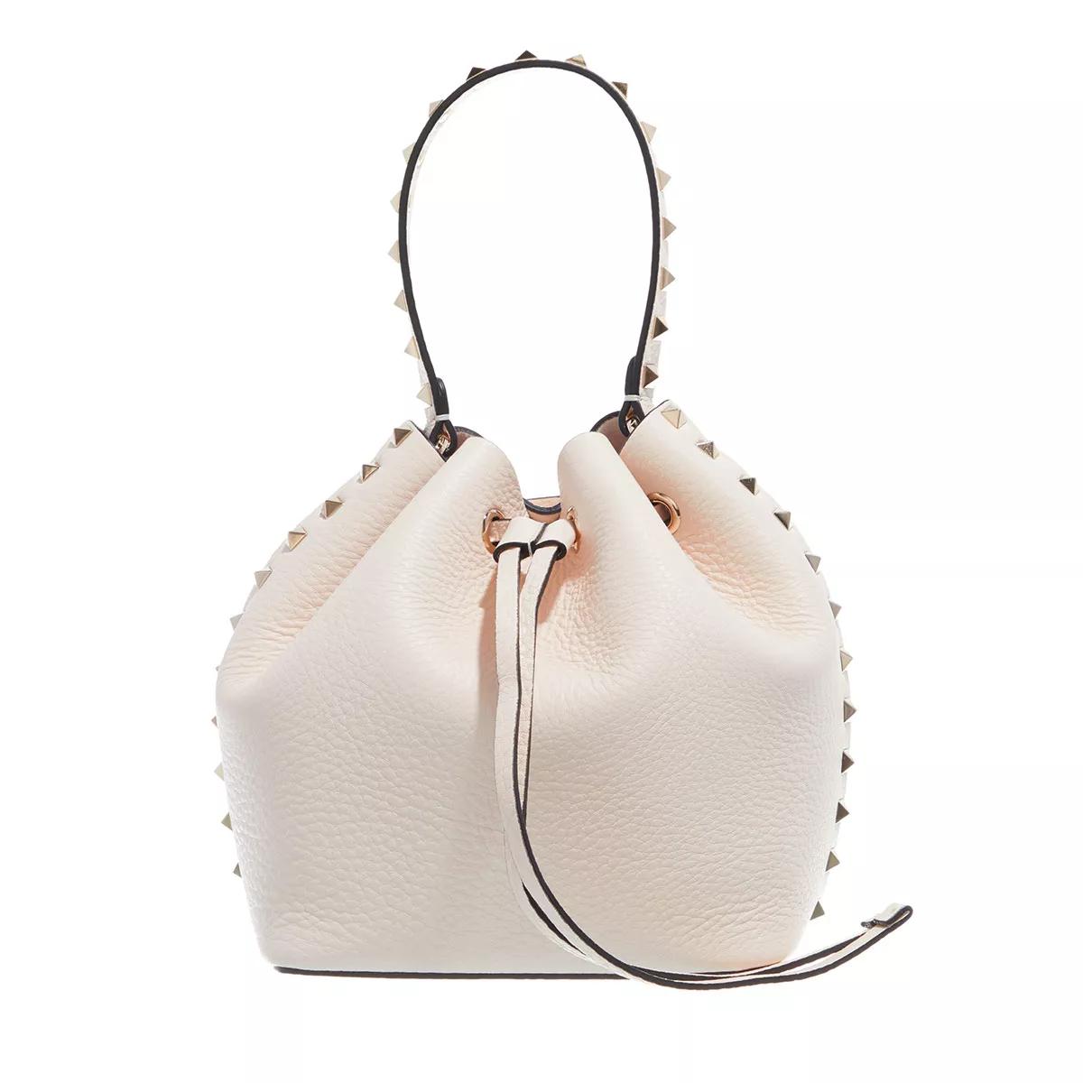 Valentino Garavani Umhängetasche - La Cinquieme Bucket Bag of Toile Iconographe - Gr. unisize - in Creme - für Damen von Valentino Garavani