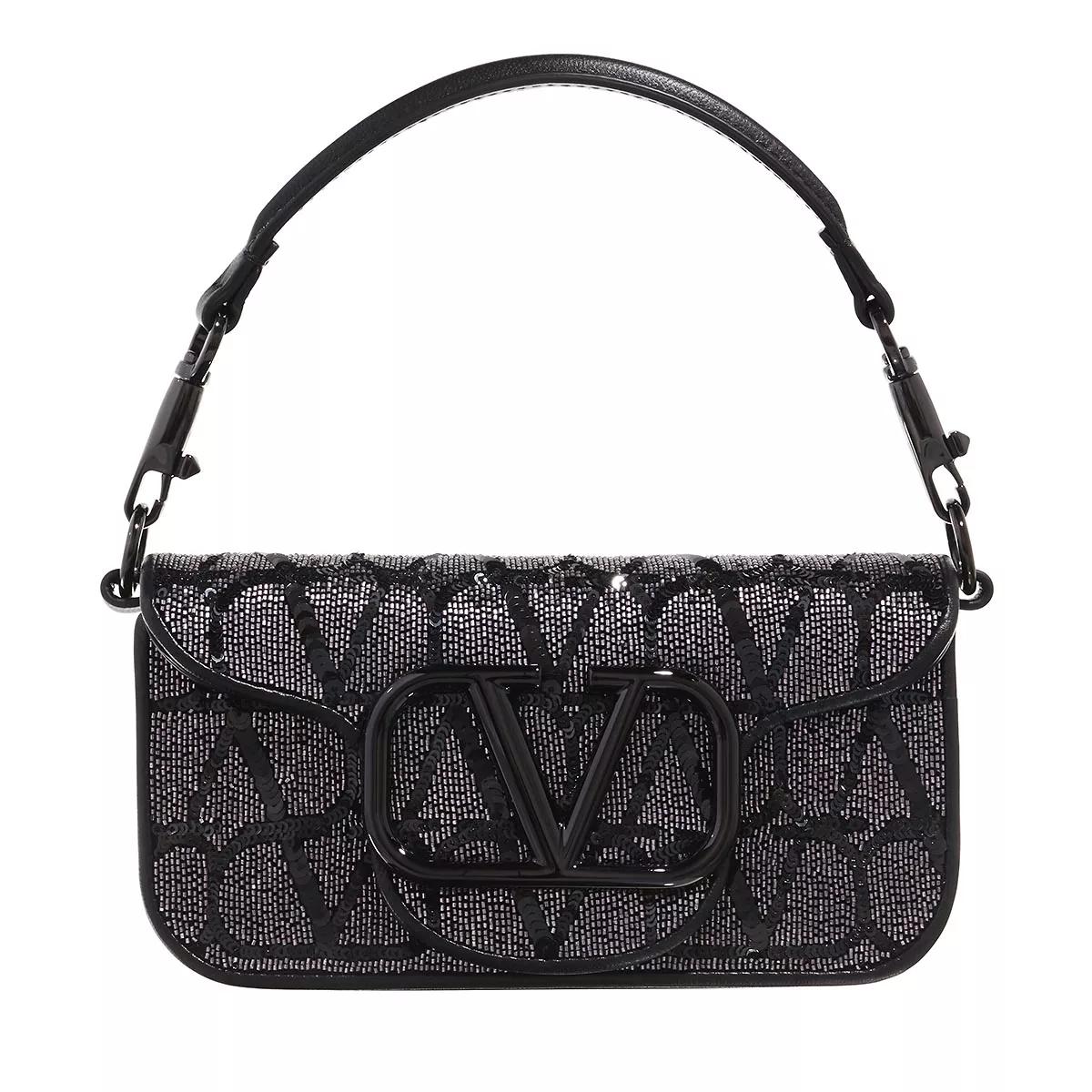 Valentino Garavani Umhängetasche - Locò Small Crossbody Bag - Gr. unisize - in Schwarz - für Damen von Valentino Garavani