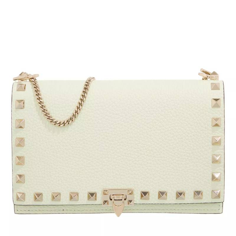 Valentino Garavani Schultertasche - Mini Bag Rockstud Platinum Studs - Gr. unisize - in Grün - für Damen von Valentino Garavani