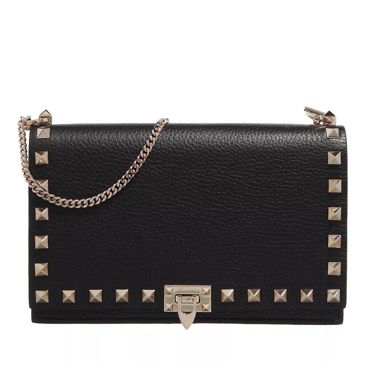 Valentino Garavani Umhängetasche - Pouch Rockstud - Gr. unisize - in Schwarz - für Damen von Valentino Garavani