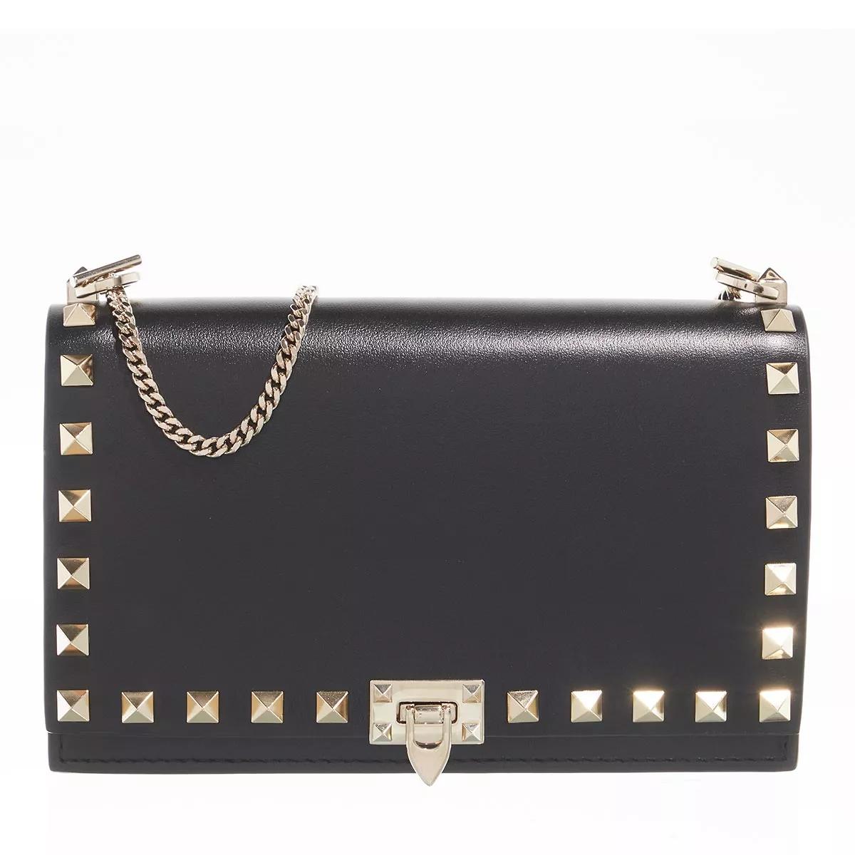 Valentino Garavani Schultertasche - Rockstud Bag In Calfskin - Gr. unisize - in Schwarz - für Damen von Valentino Garavani