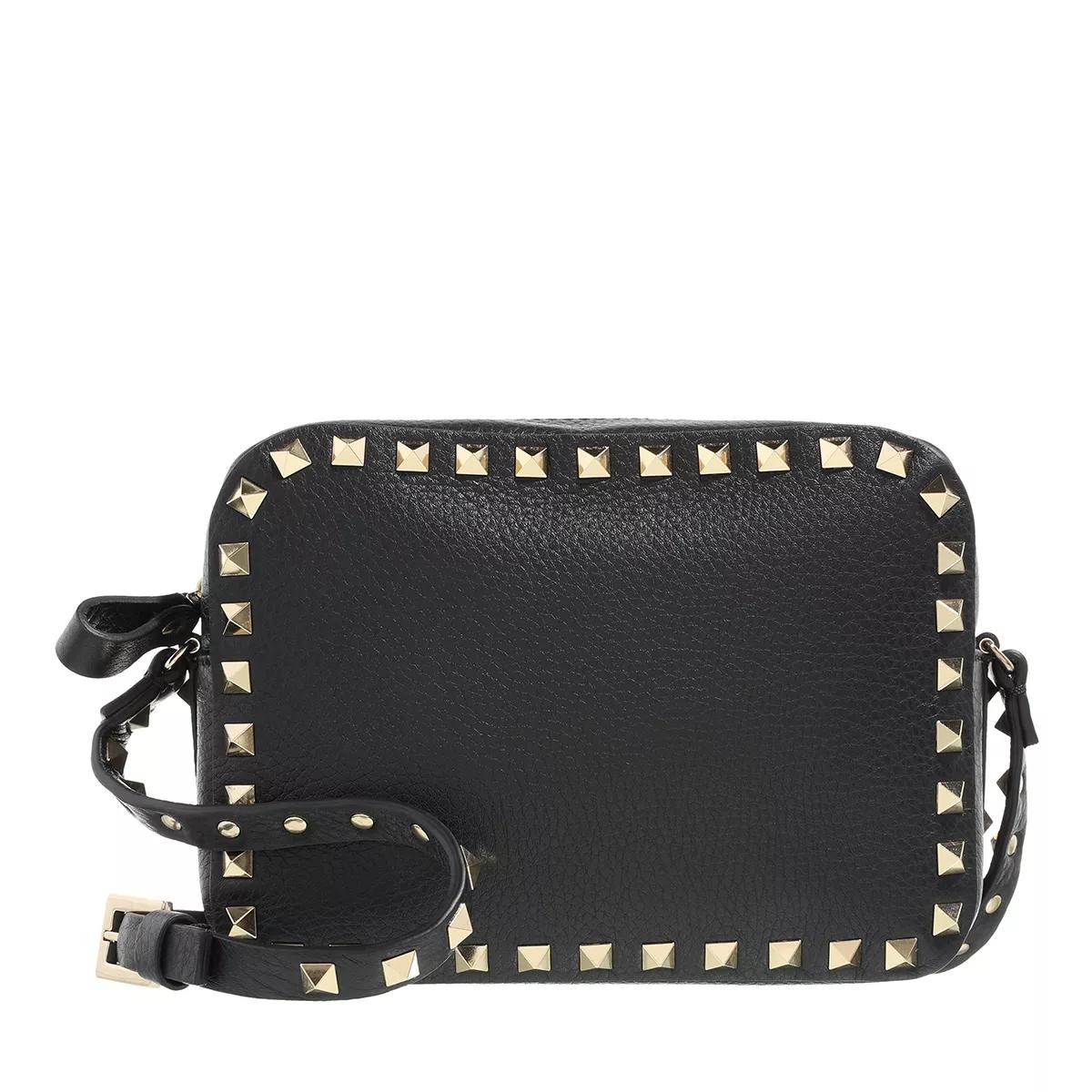 Valentino Garavani Umhängetasche - Rockstud Crossbody Bag - Gr. unisize - in Schwarz - für Damen von Valentino Garavani