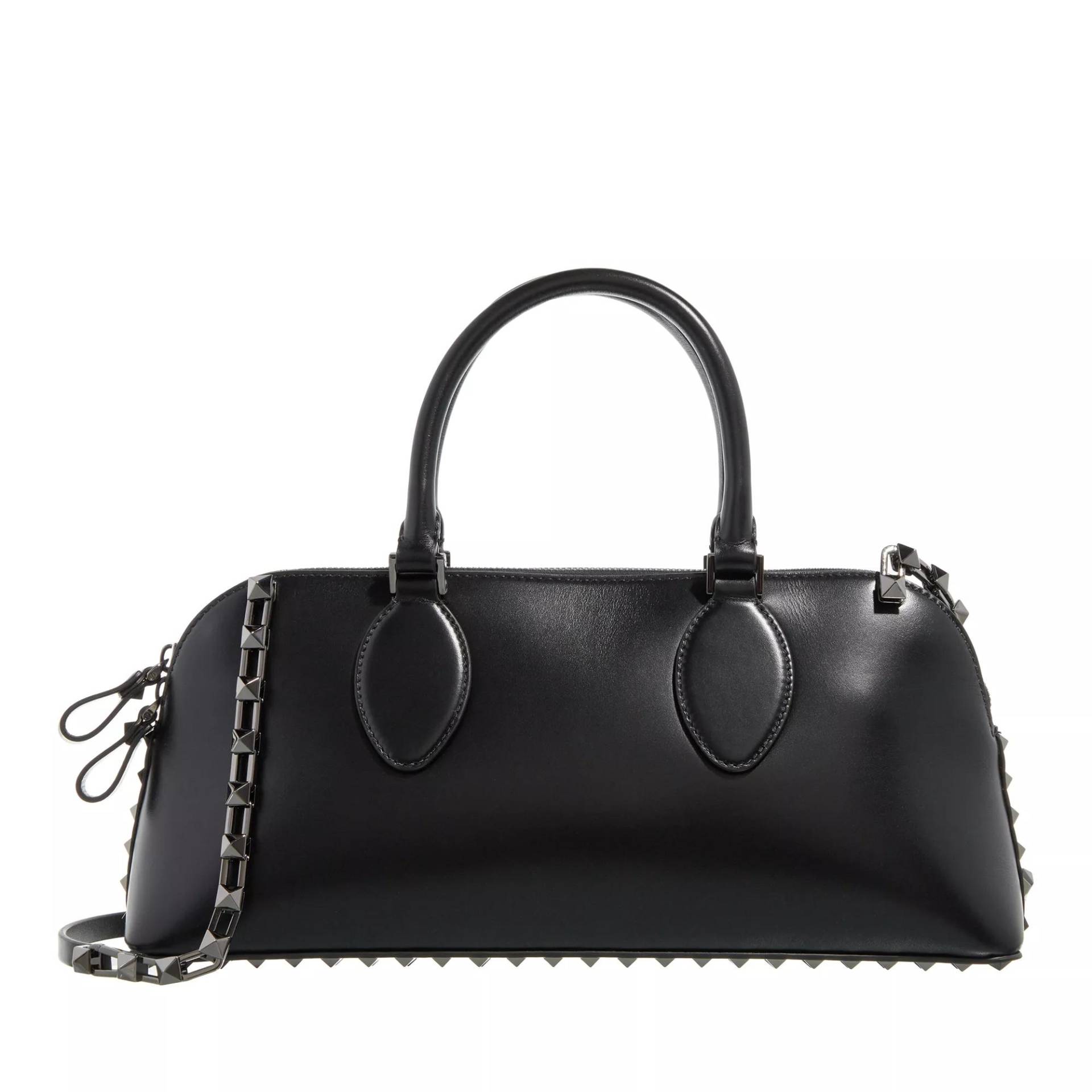 Valentino Garavani Umhängetasche - Rockstud East-West Bag - Gr. unisize - in Schwarz - für Damen von Valentino Garavani