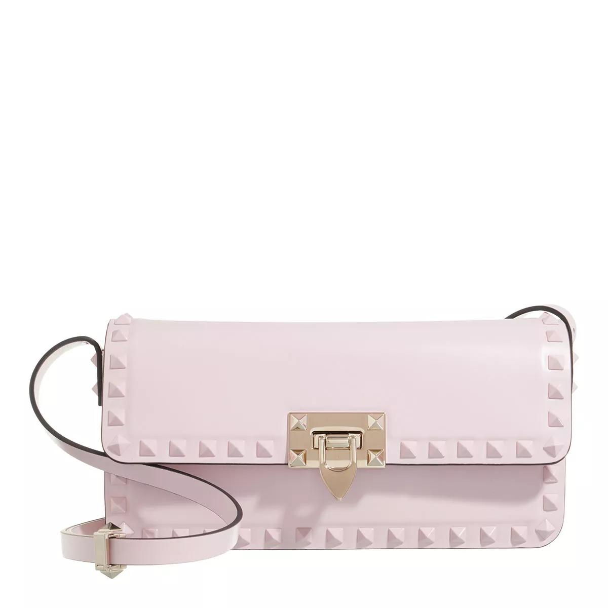 Valentino Garavani Umhängetasche - Rockstud Shoulder Bag - Gr. unisize - in Rosa - für Damen von Valentino Garavani