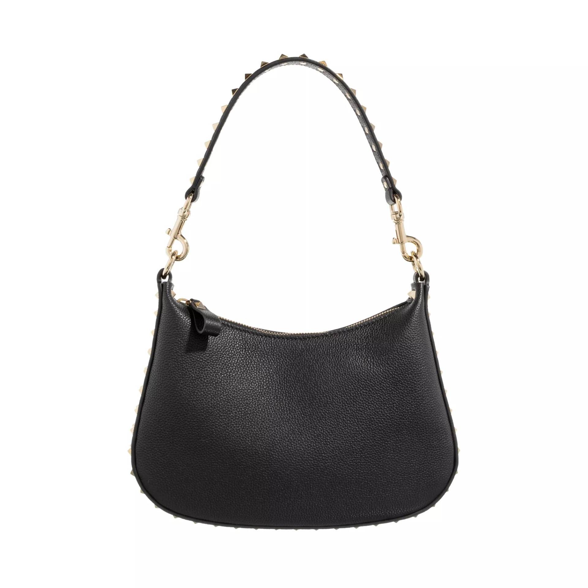 Valentino Garavani Umhängetasche - Rockstud Shoulder Bag Small - Gr. unisize - in Schwarz - für Damen von Valentino Garavani