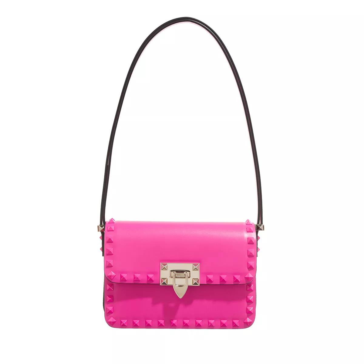 Valentino Garavani Umhängetasche - Small Rockstud23 Shoulder Bag - Gr. unisize - in Rosa - für Damen von Valentino Garavani