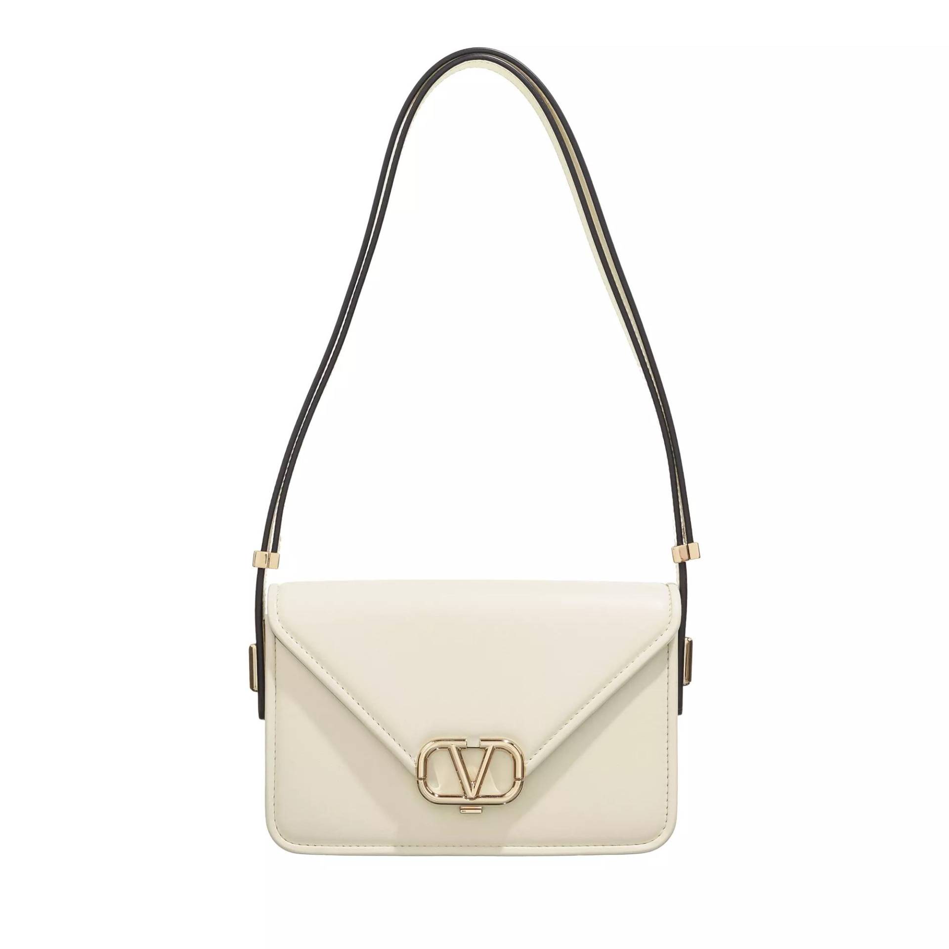 Valentino Garavani Umhängetasche - Small Shoulder Bag in Cuvertform - Gr. unisize - in Creme - für Damen von Valentino Garavani