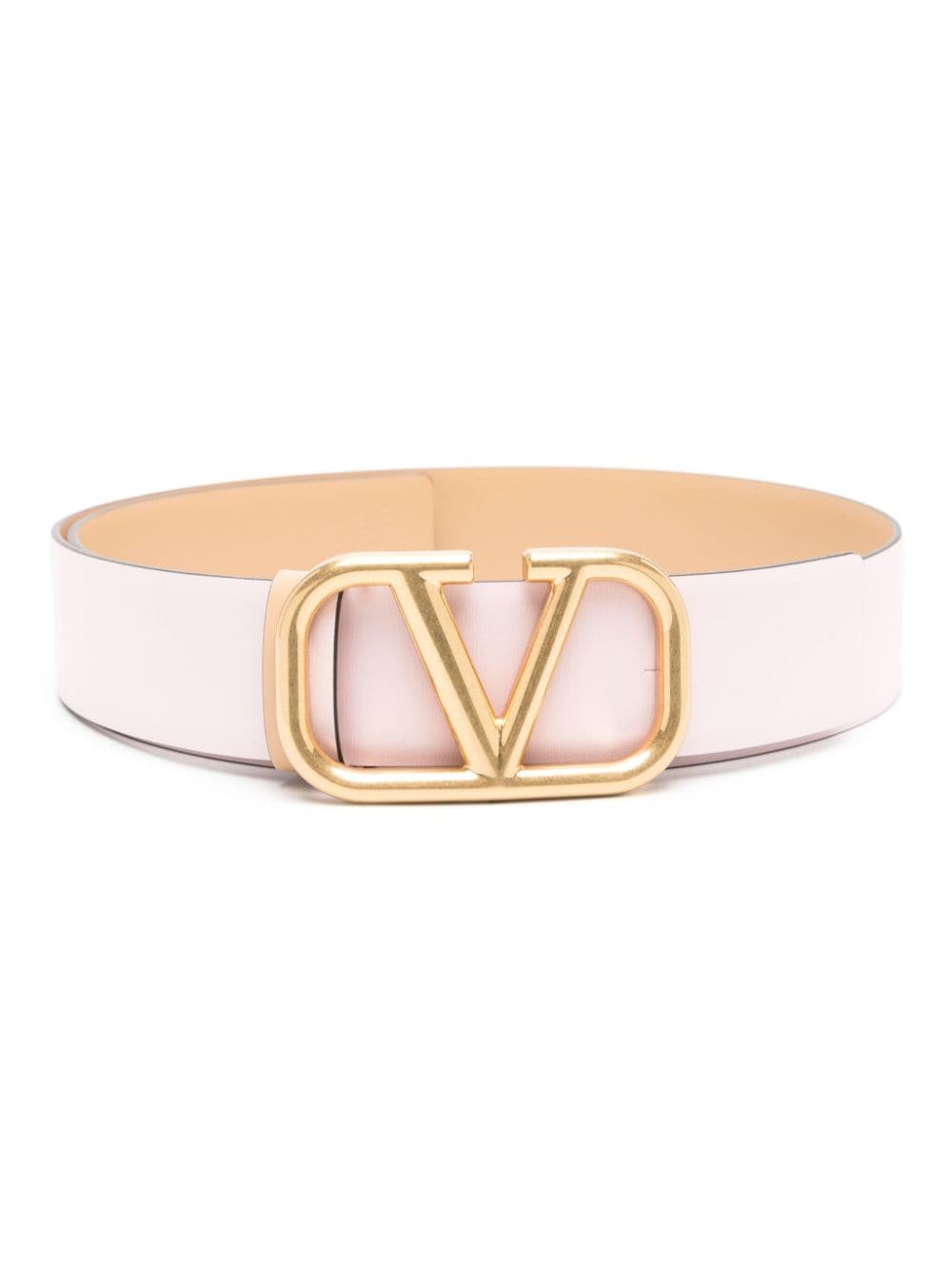 Valentino Garavani V-logo reversible leather belt - Pink von Valentino Garavani