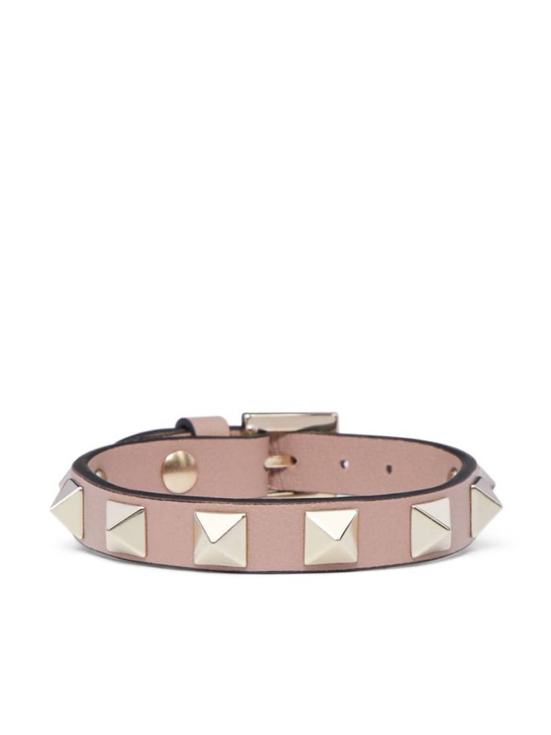 Valentino Garavani Rockstud leather bracelet - Neutrals von Valentino Garavani