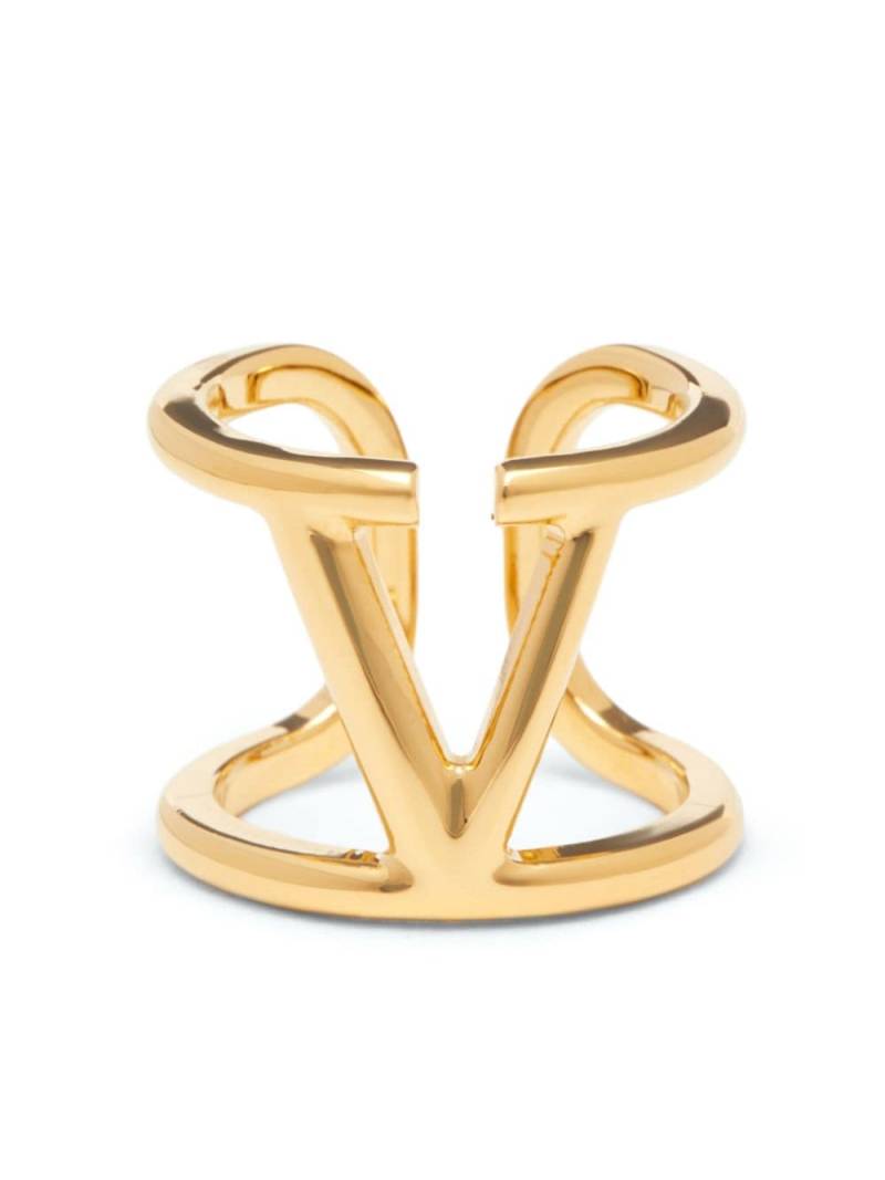Valentino Garavani VLogo Signature cuff ring - Gold von Valentino Garavani