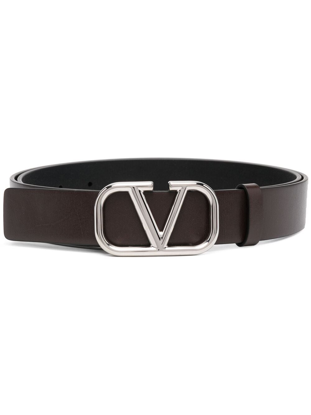 Valentino Garavani VLOGO buckle belt - Brown von Valentino Garavani