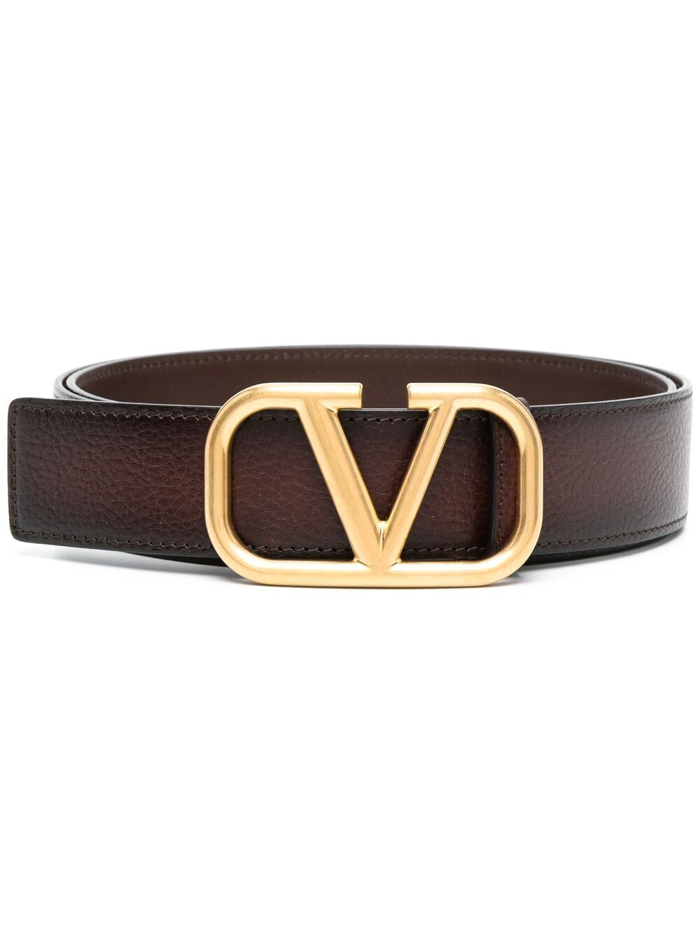 Valentino Garavani VLOGO buckle belt - Brown von Valentino Garavani
